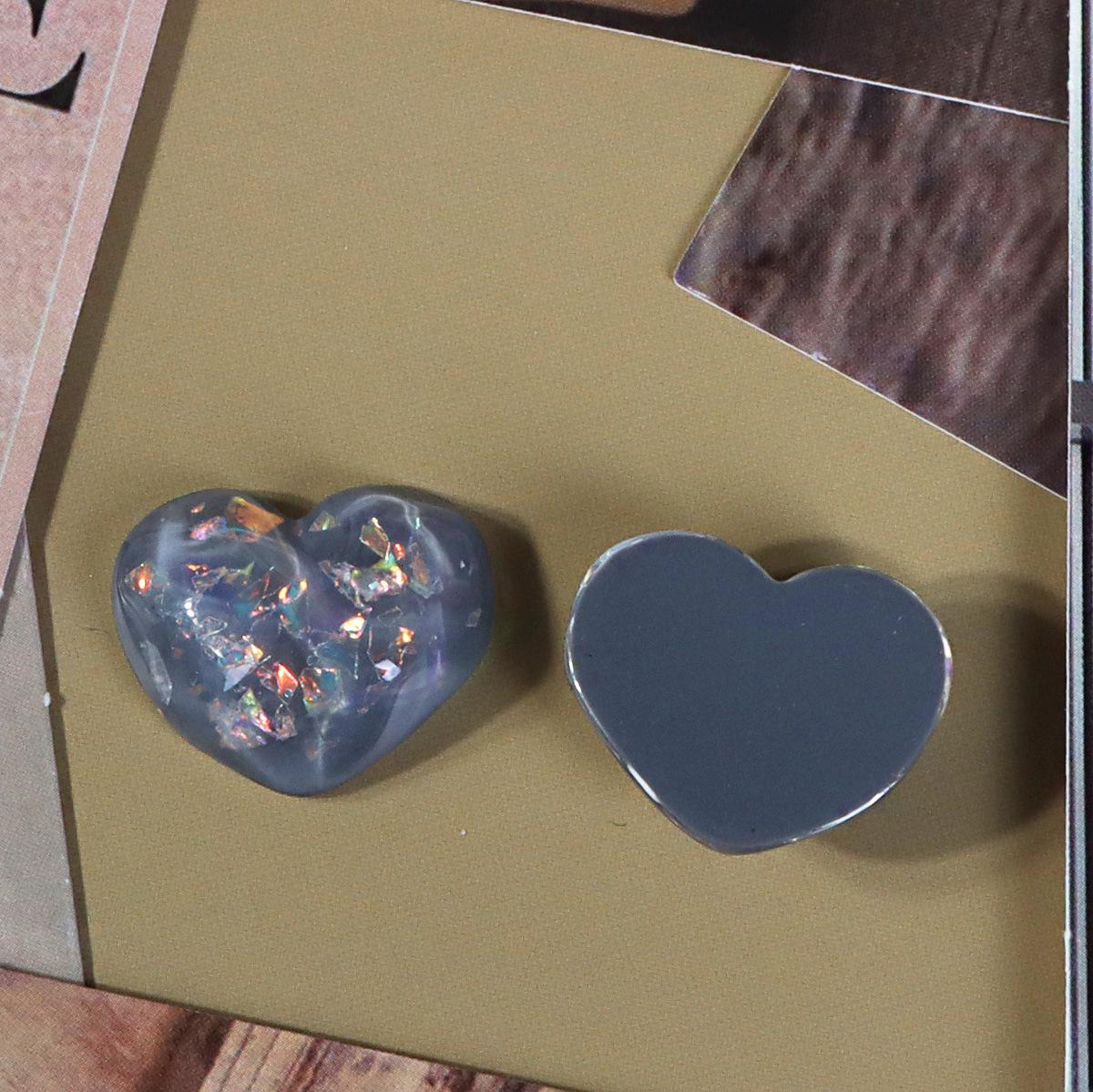 Water Ripple Heart Resin Earrings Sequin Phone Case DIY Jewelry Accessories