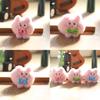 Piglet Bow Cute Keychain Cartoon Children Backpack Plush Pendant Doll Gifts