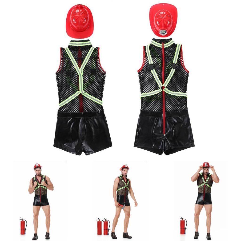 2023 Neues Europäisches Und Amerikanisches Grenzüberschreitendes Herren Feuerwehrmann Rollenspielkostüm Cosplay Performance