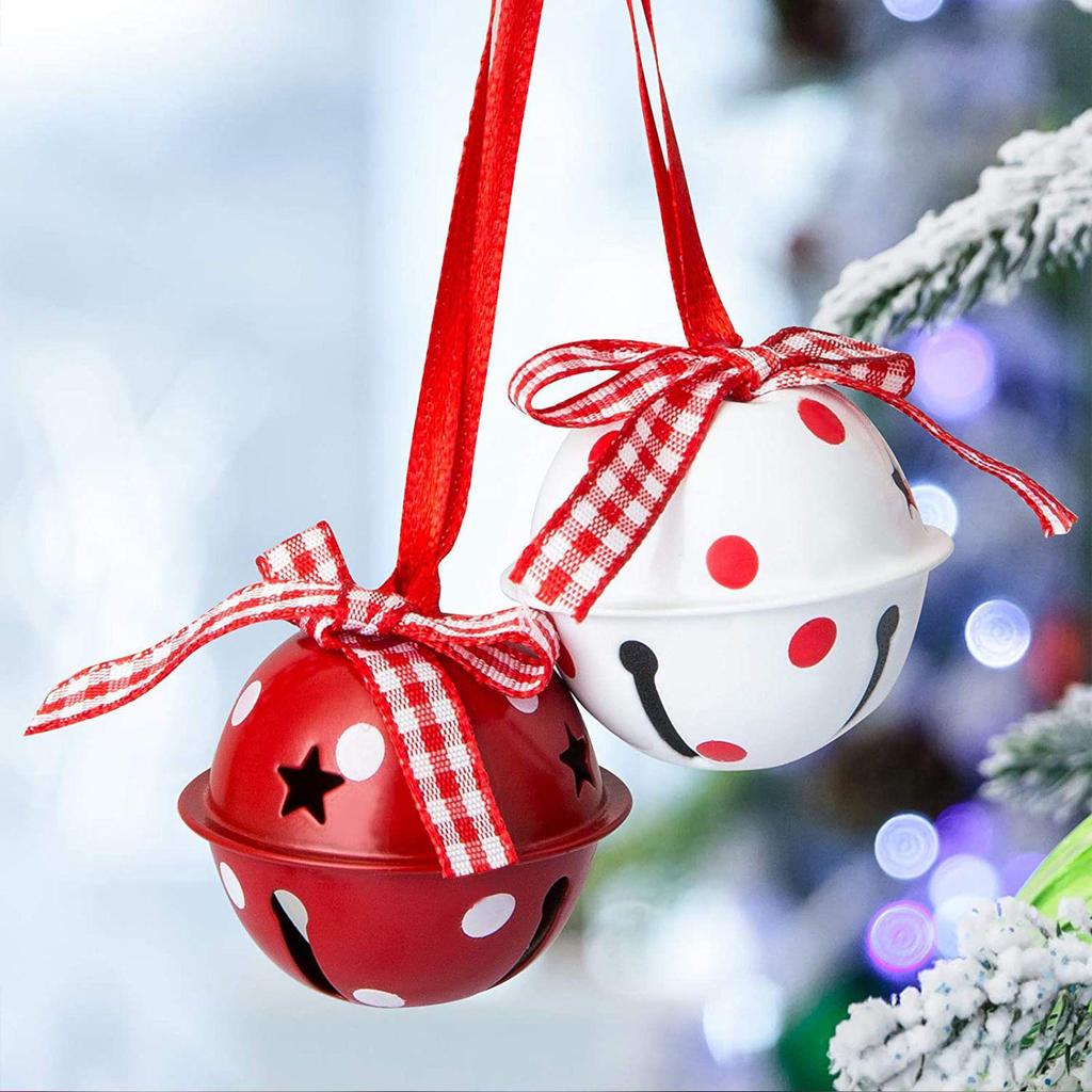 Festive 4CM Metal Bell Ornaments - Christmas Tree Decorations Set