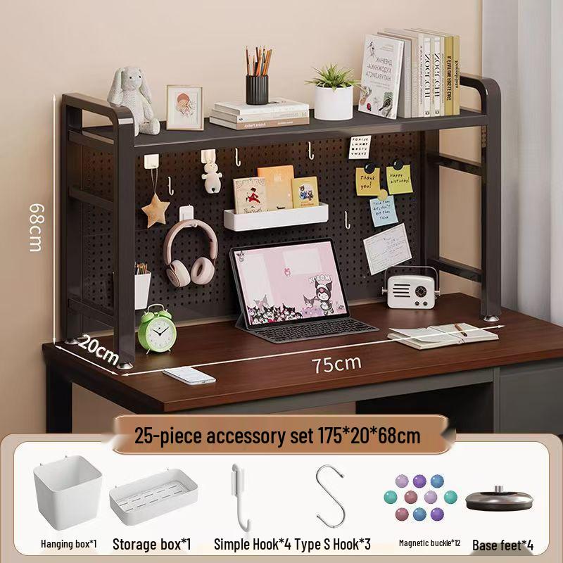Iron Art Pegboard Bookshelf & Desk Organizer for Home or Dorm