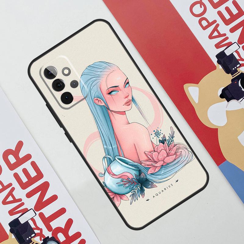 Horoscope Girl Scorpio Taurus Virgo Case For Samsung Galaxy A06 A16 A36 A56 A55 A35 A33 A53 A13 A23 A17 A54 A34 A14 A52 A32 A15
