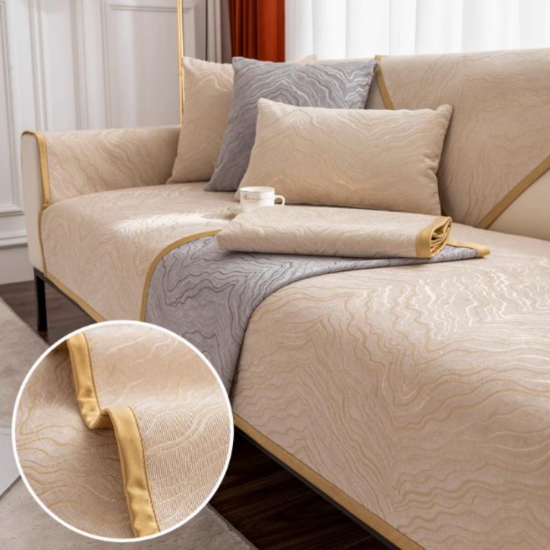 Легкая роскошная подушка для дивана Chenier Solid Cheniel Противоскользящий чехол — фото 13