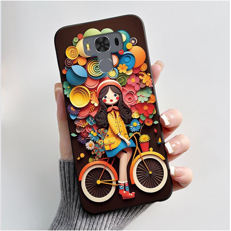 For ASUS Zenfone 3 Max ZC553KL X00DDB X00DDA X00DD Case Luxury Cute Love Rabbit Funny Black Soft TPU Silicone Matte Back Cover