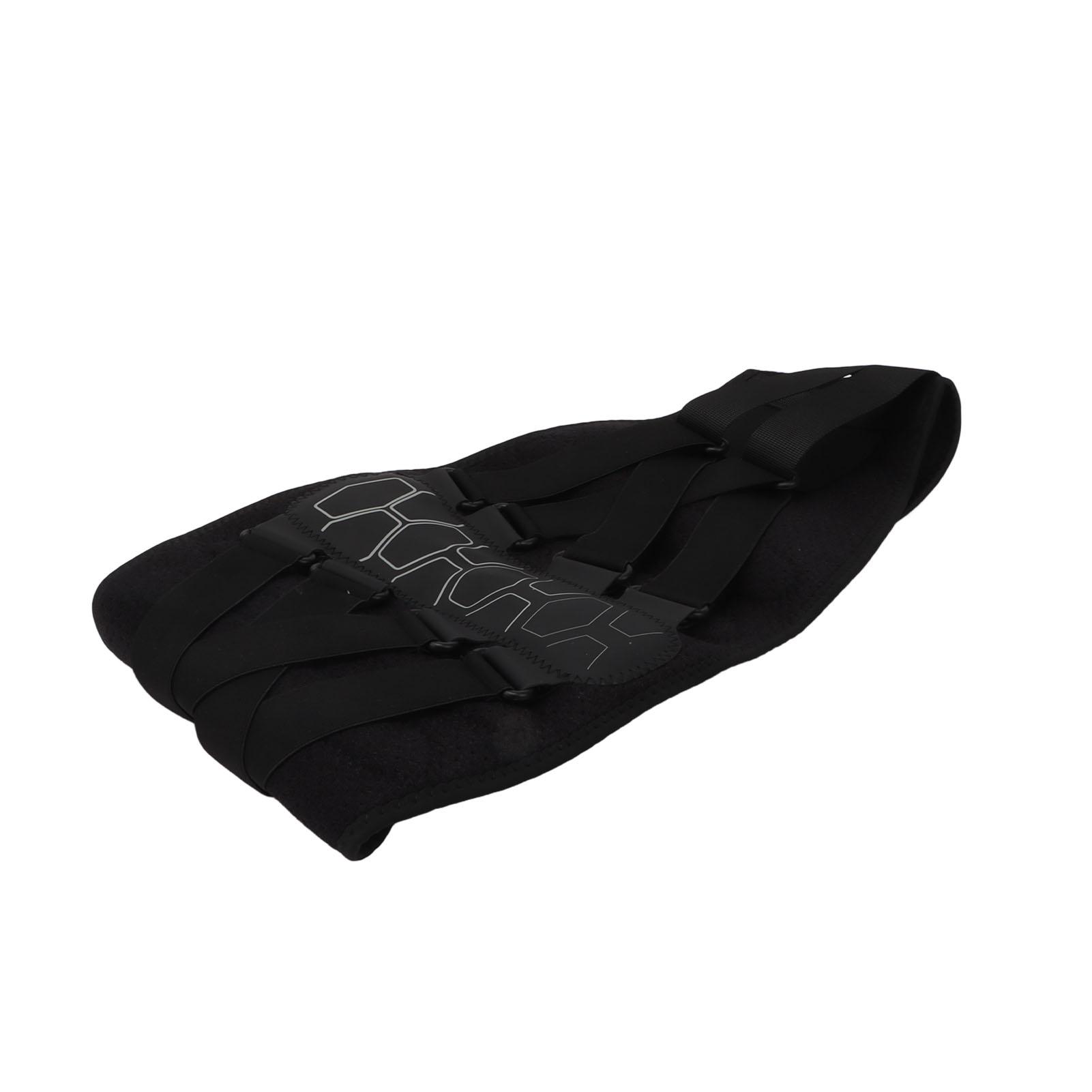 

Пояс для поддержки поясницы Давящий Регулируемый Бионическая поддержка Пояс для поддержки нижней части спины для тяжелой атлетики приседаний чёрный