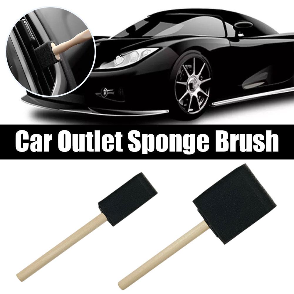Car Interior Air Outlets Sponge Cleaning Brush Remove Grille Dust Conditioner Accessories And Bact Car Soft Air Eria Brushe J5K8