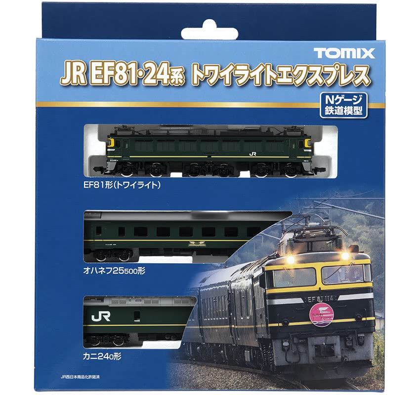 TOMYTEC Базовый набор Twilight Express серии N Gauge A 98359 Железнодорожная модель пассажирского вагона EF81/24, 3 вагона