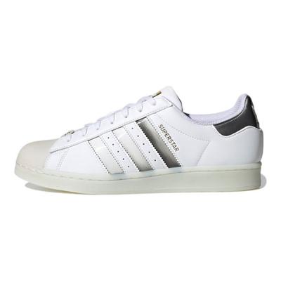 Superstar Oro Bianco Metallizzato Sneakers Unisex Calzature-Bianco Core-Nero H00233