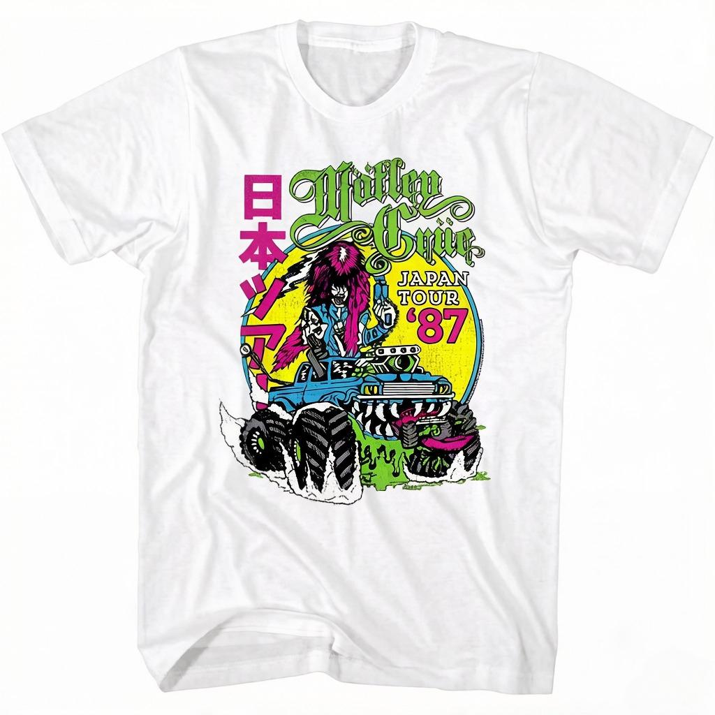 

Mortley Krue 87 Edition Japanese Black Adult Tshirt Summer Unisexs and Womens Highquality Breathable Tshirt Top S