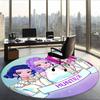 Huntrix (58) Round Office Rug Decorative Floor Rug for Office Bedroom Living Room and Home Space