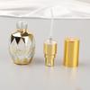 2pcs/set 12ml Random Patterns Luxury Golden Essential Oil Roller Bottle Refillable Perfume Bottle Glass Roll-On Essential Oil Bottle