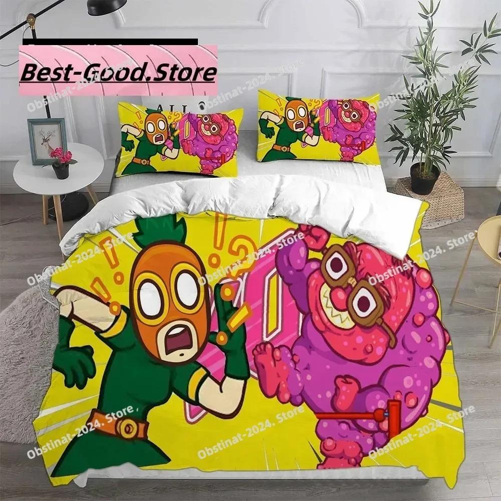 Game Burrito Bison Bedding Sets Quilt Bed Cover Comforter Duvet Cover Pillow Case 3 Pieces Sets Kids Adult Bedroom Decoration