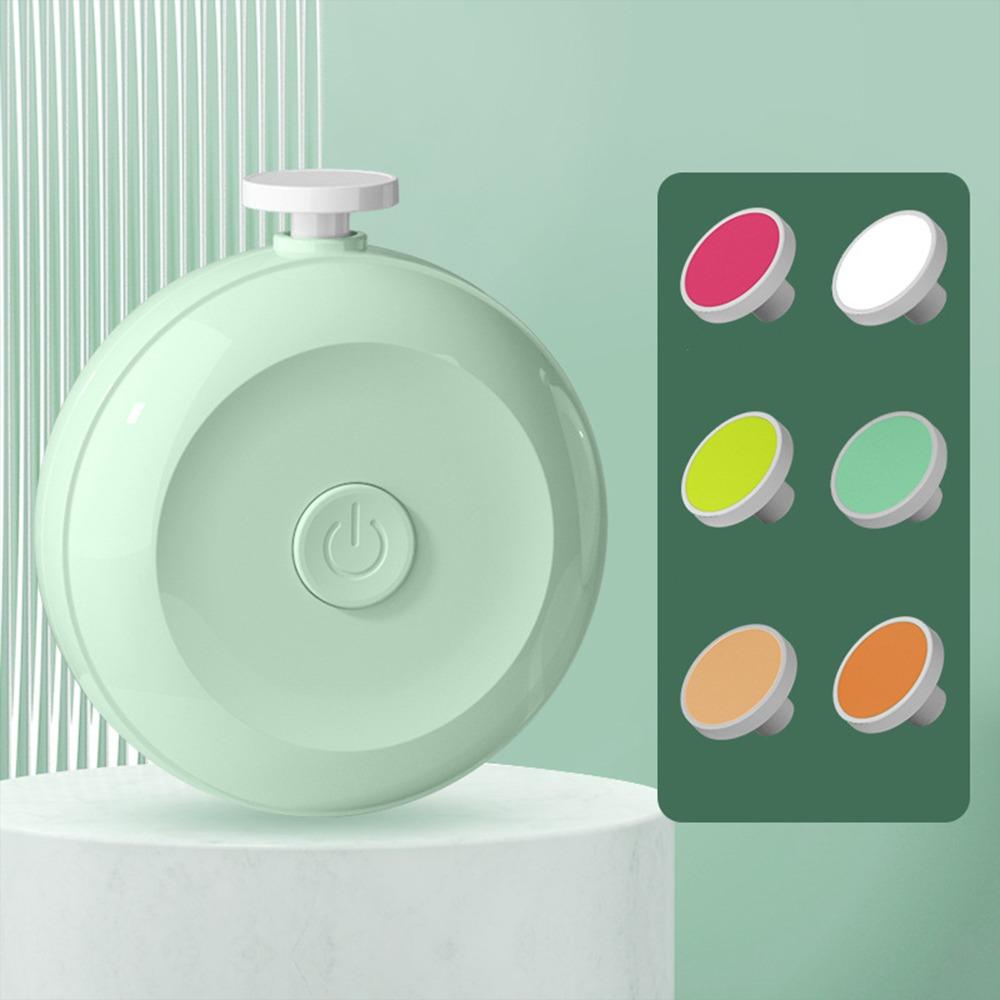 Efficient Electric Baby Nail Trimmer Safety 360° Rotating Baby Nail Grinder Silent 6 Grinding Heads Nail Clippers Gift