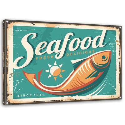 Πινακίδες ρετρό αφίσα σε καμβά