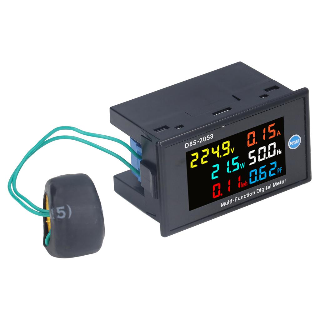 Power Monitor Einphasig LCD Digital Display Spannung Strom Meter Tester AC 40 ‑ 300 V