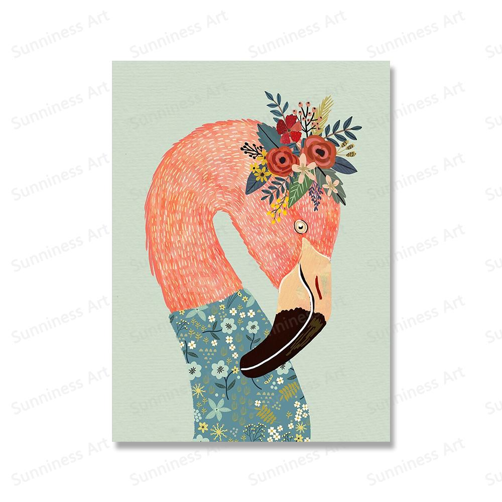 Panda Tiger Löwe Igel Bär Kinderzimmer Wand Kunst Leinwand Malerei Blume Aninmal Poster Und Drucke Bilder für Kinderzimmer Dekor