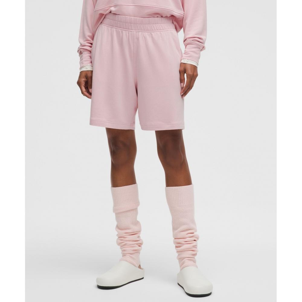 

Lululemon Becalm Mid Rise Bermuda Short Pink Haze XXXS