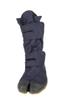 Nissin Rubber Men's Long Work Boots for Self-Gardening, Split Toe, Velcro Closure, No Toe Cap, Navy, Size 26.5 cm