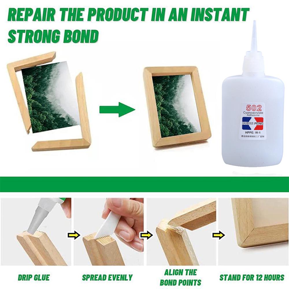 502 Superlepidlo Okamžité Rychleschnoucí Kyanoakrylátové Silné Lepidlo Adhezivní DIY Rychlé Spojení Kov Plast Dřevo Kancelářské Potřeby Rychlé Lepidlo