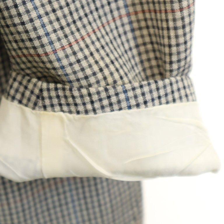 Burberrys Sanyo Shokai Made in Japan Check Pattern Linen Blend Wool tailored jacket Men's Used