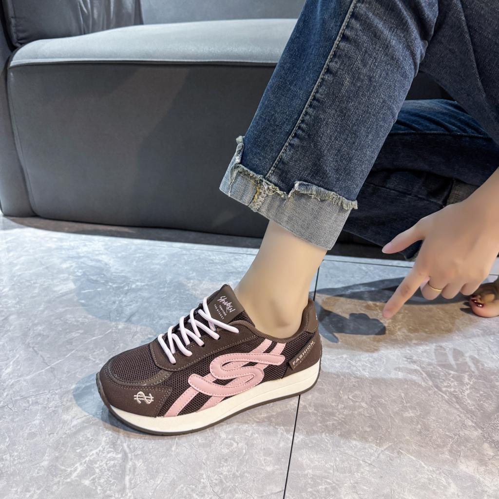 Retro German Training Shoes Women's 2025 Autumn New Versatile Breathable Mesh Casual Platform Sports Forrest Gump Shoes Casual Shoes