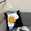 Uruguay Flag Hot Cushion Cover Pillowcase Ultra Soft Skin Friendly Fabric Cloud Like Comfort & Concealed Zipper