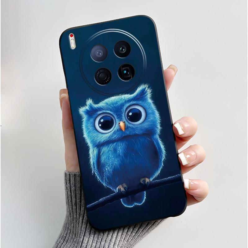 Phone Case For Tecno Camon 40 Premier 5G Bumper Soft Silicone Unique Design Black Case Ins Style Floral Painted Shockproof Cover