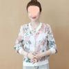 Chiffon Langarm Sonnenschutzjacke für Damen - Mittleren Alters Lässig Übergröße Bedruckte Strickjacke Oberbekleidung