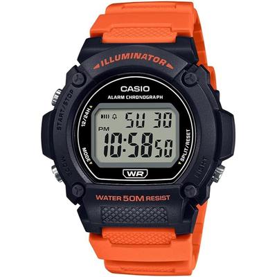 CASIO Standard Digital Watch W-219H-4AV Men's Cheap Casio Chipukashi Orange Overseas Mode...