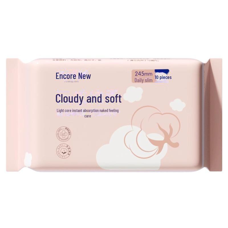 Encore Cloud-Sense Ultra-Thin Cotton Sanitary Napkin: Breathable & Anti-Leakage