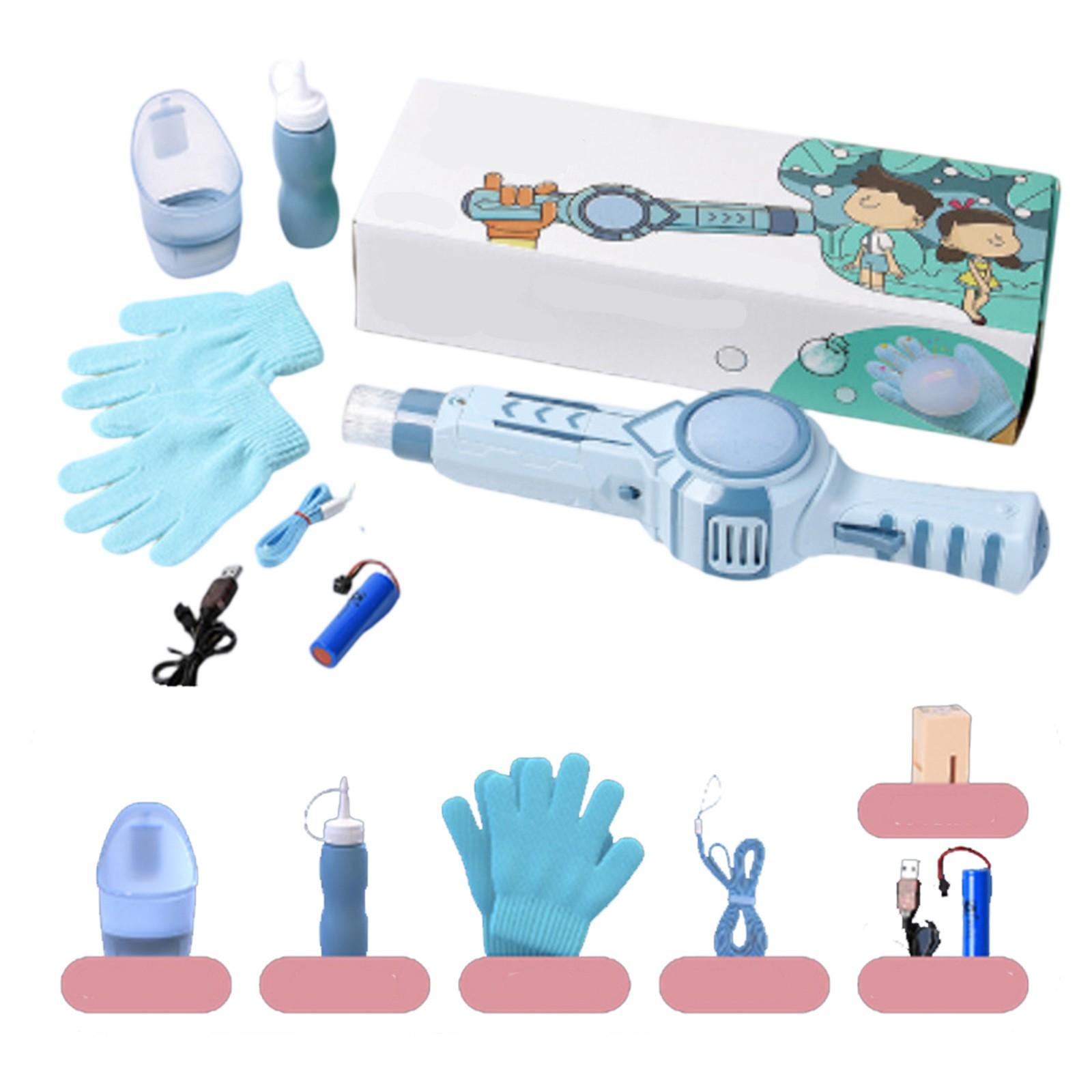 

Машина для выдувания пузырей, эластичная палочка, любимый подарок для девочек на день рождения, 70 мл One Size синий