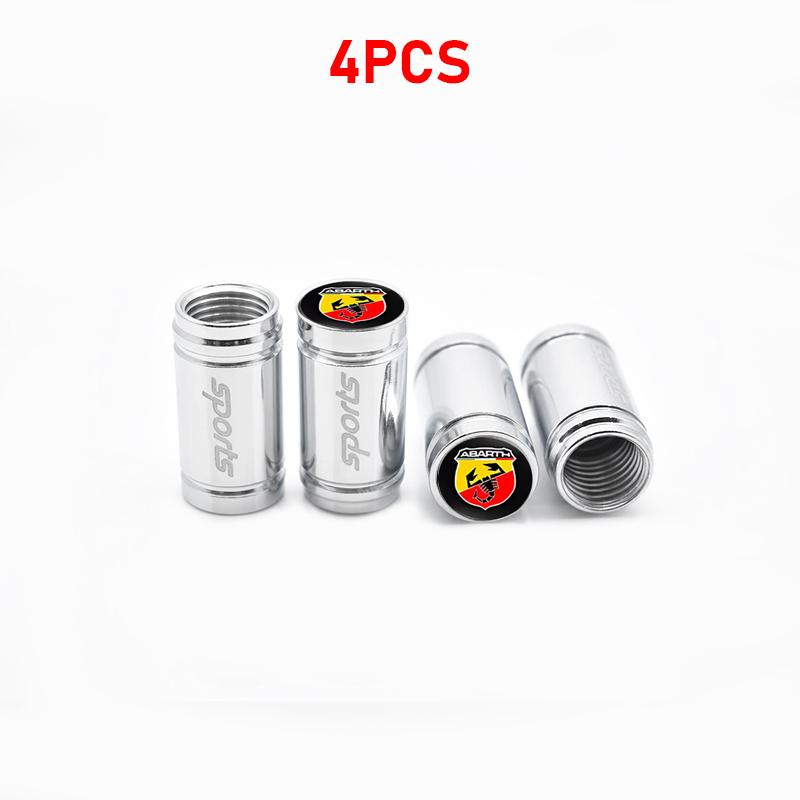 4 ks Čepičky na ventilky pneumatik do auta Hliníkové čepičky na ventilky kol Pro Abarth 695 595 500 124 500 C Punto 125 500 595 695 Příslušenství