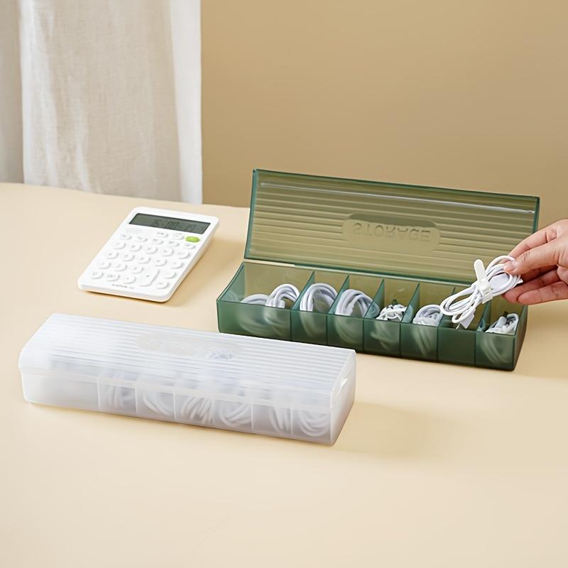 1pc Datenkabel Aufbewahrungsbox Power Ladekabel Handy Ladegerät Stecker Organizer Desktop Kabel Management Spuler