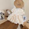 2023 Abito da principessa floreale per ragazze primaverili ed estive Abito da bambina per bambina Abito da compleanno per bambini Moda a maniche corte