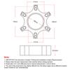 70mm Lenkrad-Adapterplatte für Thrustmaster T300RS Ferrari P310 R383 Y