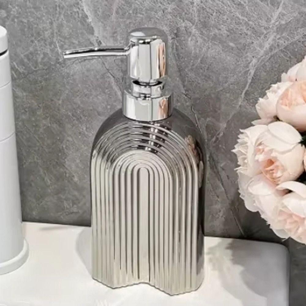 350ml Arched Shaped Soap Dispenser Press Type Shower Gel Bottles  Household
