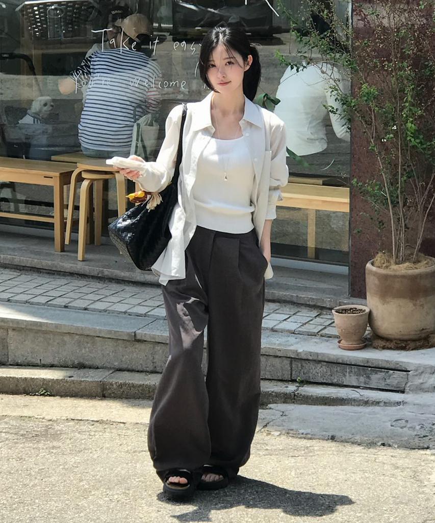YUPPE Balloon Line Pants_Brown