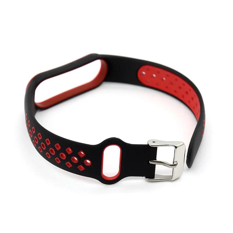 For Xiaomi Mi Band 5 4 3 6 Strap Double Color Silicone Wristband Bracelet Replacement For Xiaomi Band 4 MiBand 3 5 6 Band Straps