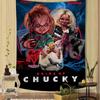Chucky Horror Movie Anime Tapestry Hanging Tarot Hippie Wall Rugs Dorm Home Decor