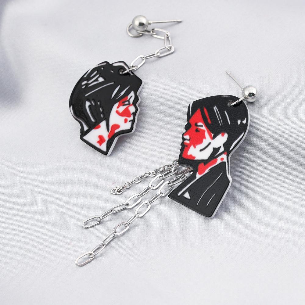Trendy Geometric Tassel Earrings For Women Alloy Material With Chain Elements