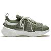 New KUNG FU x LiNing Jackie Chan Cushioning Anti Slip And Wear Resistant Rebound Low Top Casual Shoes Men's Green White AGLS135-2