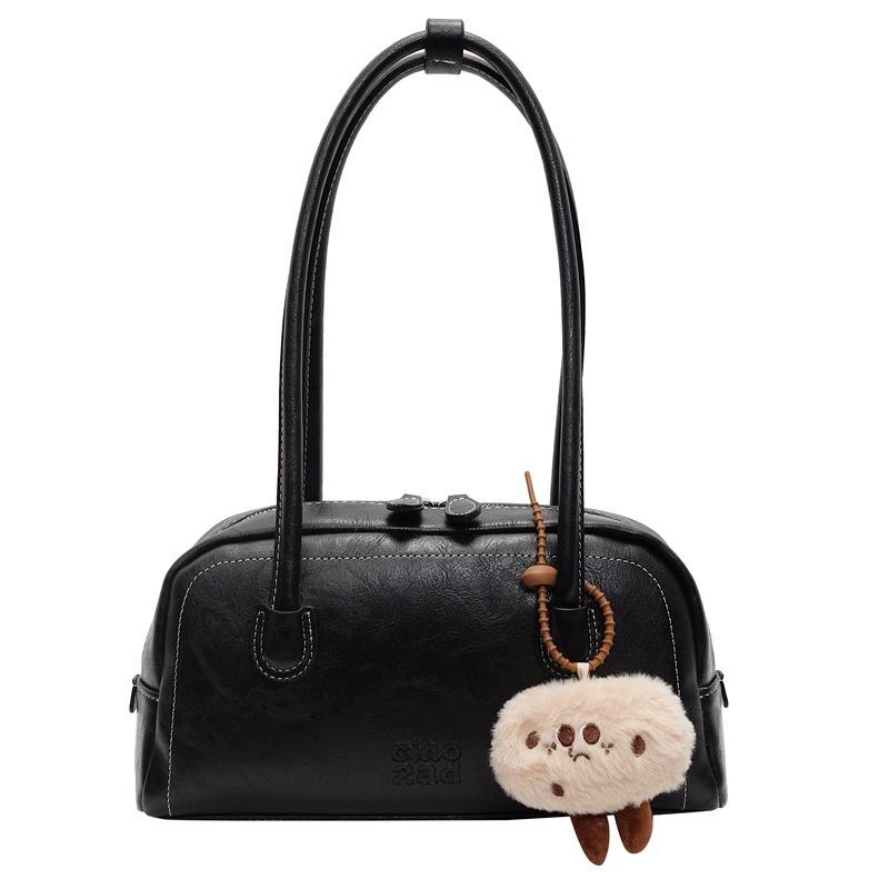 Trendy portable bowling bag women's autumn and winter new fashion versatile single shoulder crossbody pillow bag