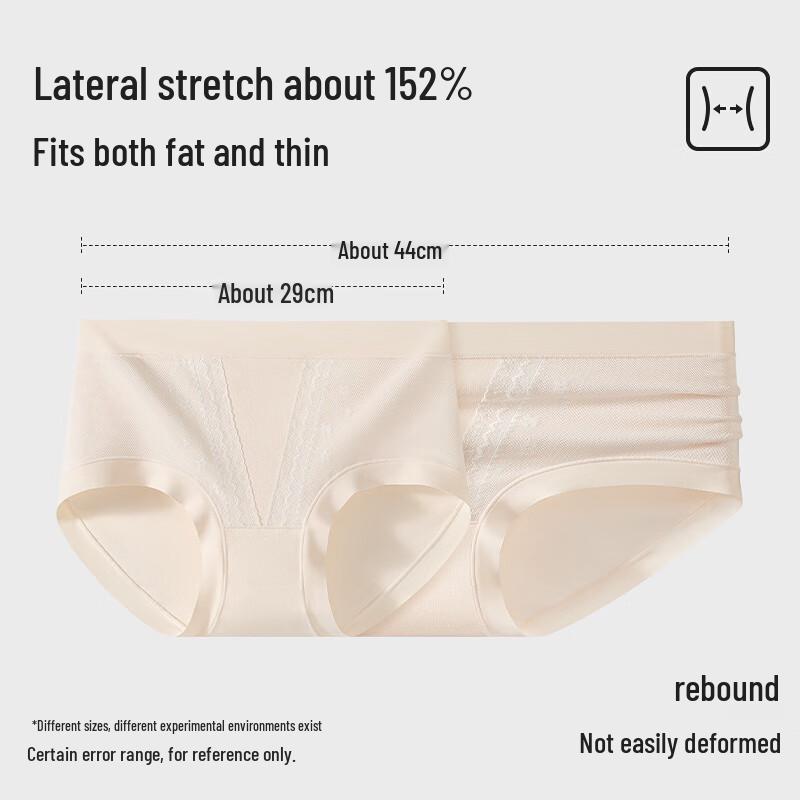 Audifen Women's Xinjiang Cotton Antibacterial Lace Briefs