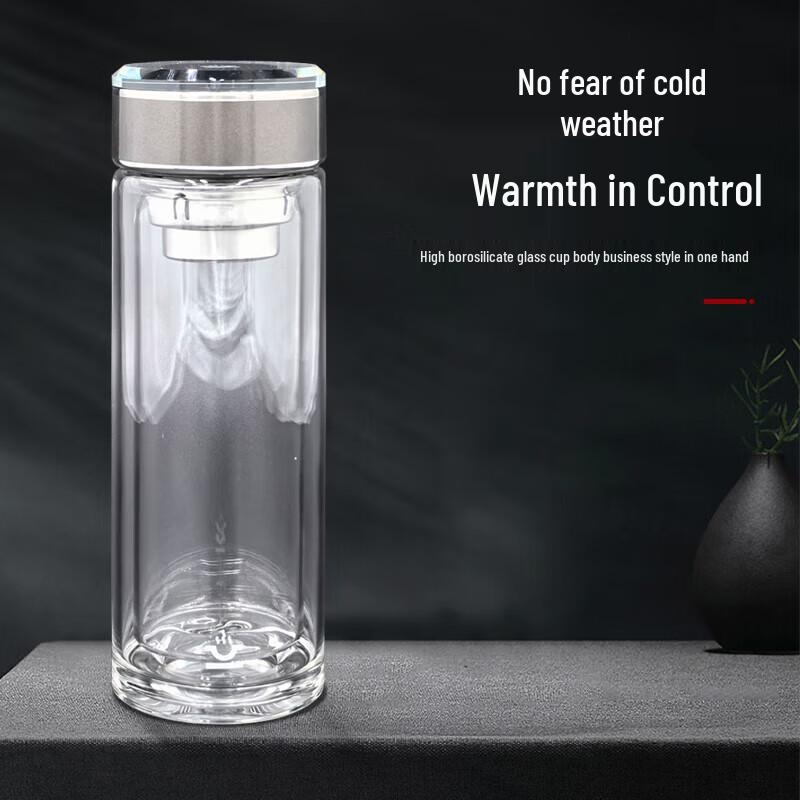 Kangcheng Kangbo Double Wall Glass Mug with Filter