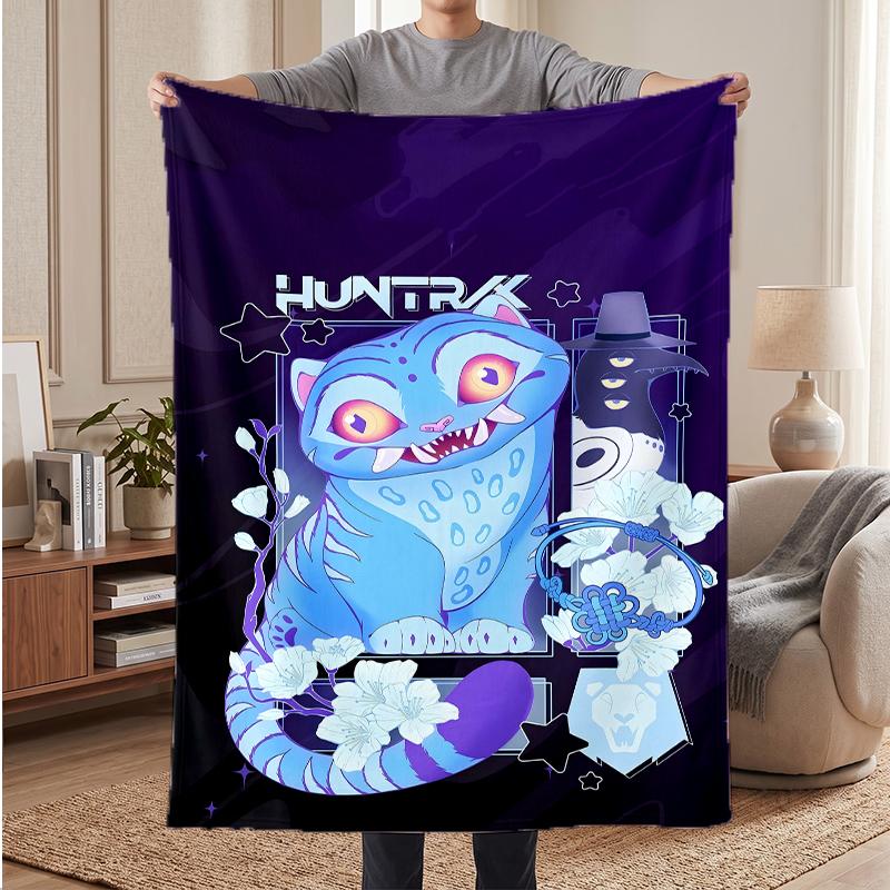 Derpy Tiger Soft Warm Flannel Blankets Comfortable Blanket for Home Decoration Gifting