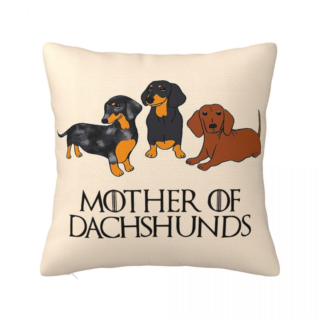 Cute Dachshunds Puppy Pillowcase Polyester Cushion Cover Gift Gift for Animal Dog Lover Throw Pillow Case Cover Seater