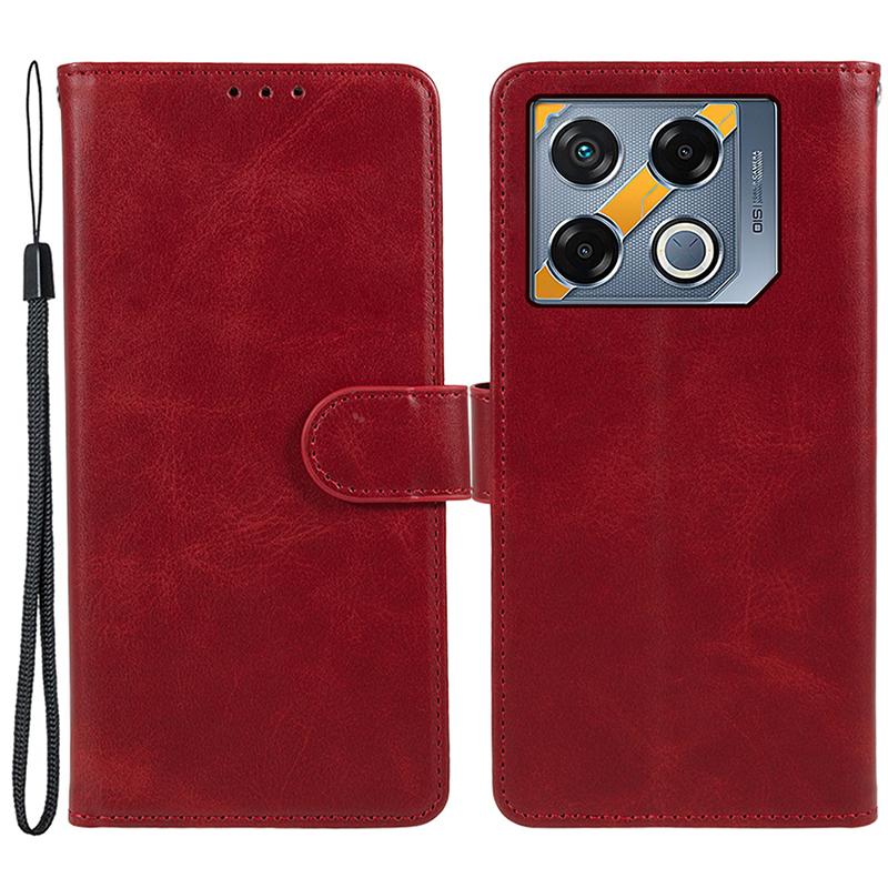 

Чохол для Infinix GT 20 Pro 5G Шкіряний гаманець для телефону з магнітною застібкою Red