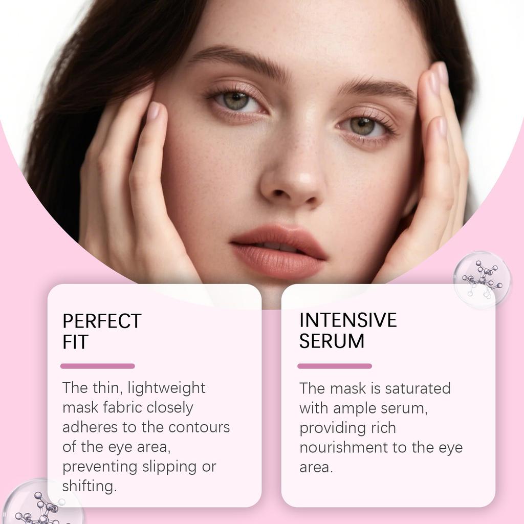 Collagen Moisturizing Eye Mask Gentle Skin Care Hydrating Repair Dry Skin Undereye Mask 5pcs