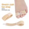 6pcs Elastic Toe Wrap Splint Soft Finger Hammer Toe Straightener Separator Bandage
