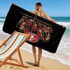 SF 49ers Spieler Print Strandtuch, Großes Weiches Schnelltrocknendes Handtuch für Strand Camping Schwimmen